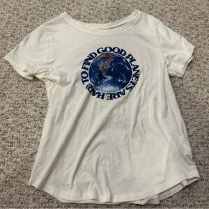 Old Navy womens xs T Shirt earth blue white worn once perfect condition